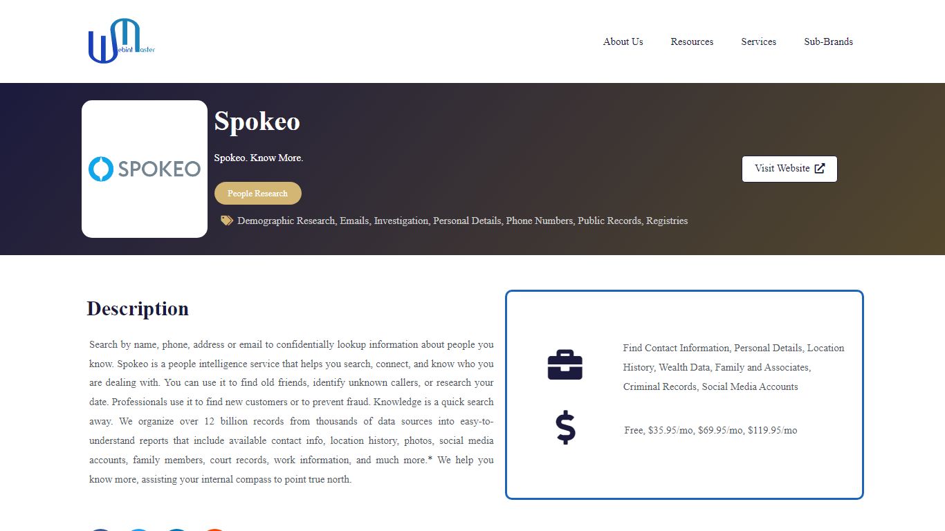 Spokeo - Webint Master